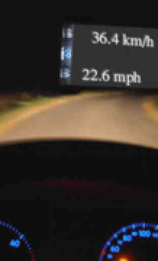 GPS speedo – Compteur de vitesse - Affichage tête haute - HUD 2