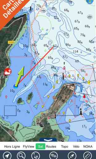 Marine: France Ouest - GPS Map Navigator 1