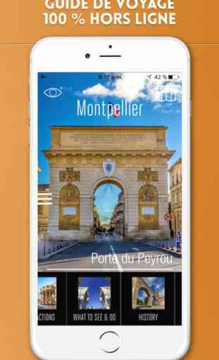 Montpellier Guide de Voyage avec Carte Offline 1