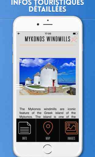 Myconos Guide de Voyage avec Carte Offline 3