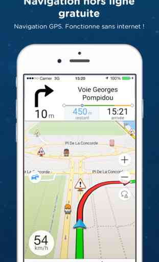 Navmii GPS États-Unis: Navigation, cartes et trafic (Navfree GPS) 1
