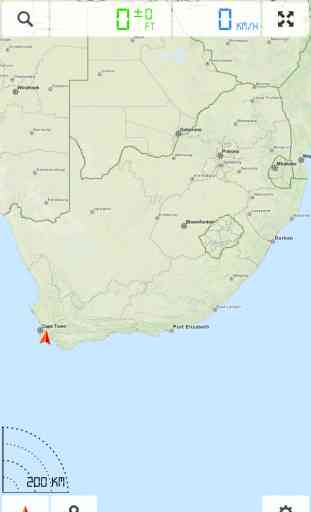 Afrique du Sud - Navigateur cartographique & GPS hors ligne 1