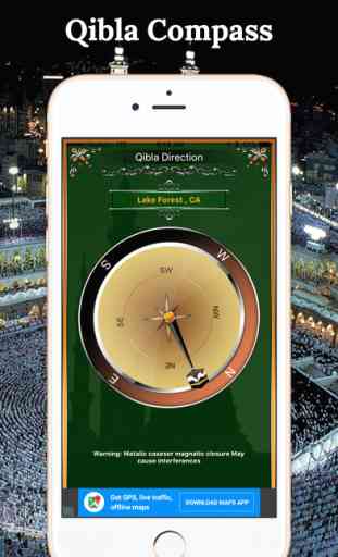 Qibla-Makkah Trouver Direction 1