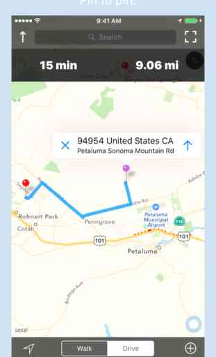 Rapide Navigation GPS ( En voiture & À pied ), Distance, Temps: RouteBreak 4