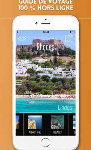 Rhodes Guide de Voyage avec Carte Offline 1