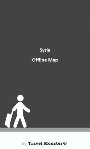 Syrie Carte vectorielle - Travel Monster 1