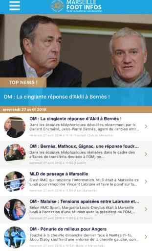 Marseille Foot Infos : toute l'actualité du club phoceen - OM édition 1