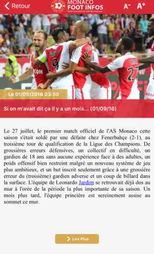 Monaco Foot Infos : toute l'actualité du club Monégasque - AS Monaco édition 2
