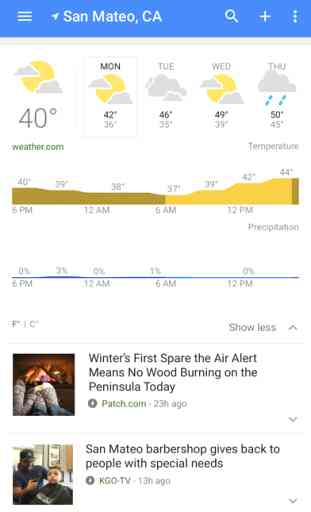 Google Actualités et météo 3