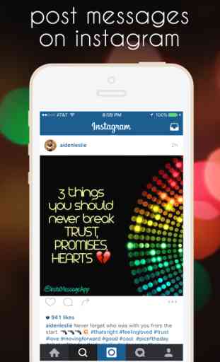 InstaMessage - Post Text Messages on Instagram - Postez des messages sur Instagram 1