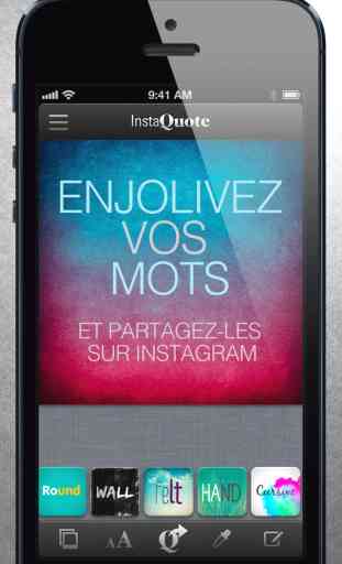InstaQuote - ajouter du texte à vos photos et images sur Instagram 1