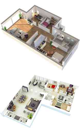 Home Designs - Intérieur 3D 2
