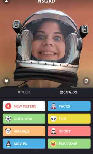 MSQRD — Filtres en temps réel sur les selfies vidé 3