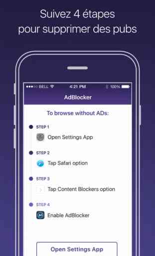 Ads Blocker PRO pour iPhone - Bloquer pubs, supprimer annonces, accélérer navigation 4