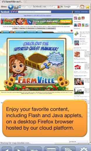 Cloud Browse - Le Meilleur Navigateur Web pour jouer à des Jeux Flash, Regarder des Vidéos, Tourner des Applets Java, Lire de fichiers PDF et Streamer des Radio Internet 1