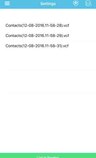 Contacts de sauvegarde et de transfert - Sync, Copier et Carnet d'adresses Exporter dans vcf à Dropbox 4