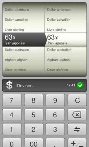 Convertisseur d'unités métriques et de devises pour iPad 1