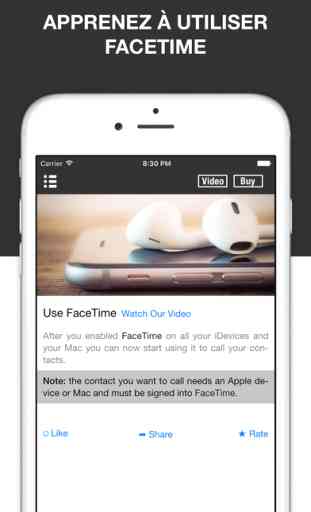 Guide pour Facetime et Facetime Audio 3