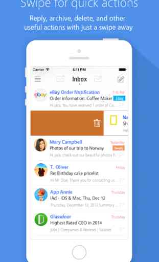 MailBuzzr - Hotmail & Outlook avec notification push personnalisée 3