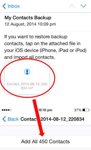 My Contacts Backup Free - facile, rapide, fiable 3