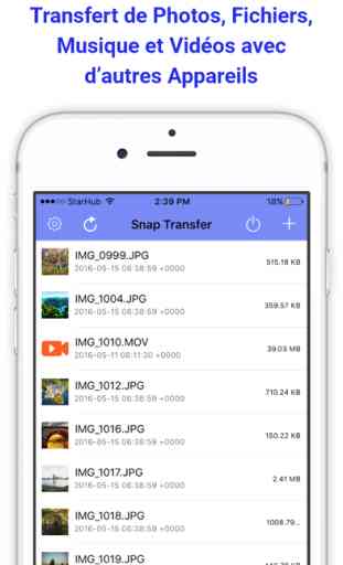 Snap Transfert - Shareit Downloader Vidéos Contacts, Fichiers, Photos, Mp3 Manager Partager Il Sync sur Wifi 1