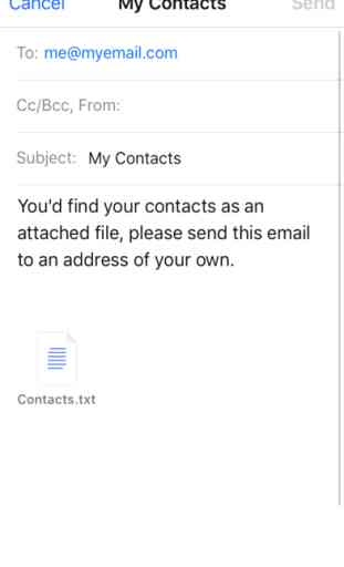 Enregistrer Contacts Email 3