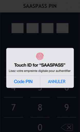 SAASPASS Mobile et la sécurité et Authenticator 4