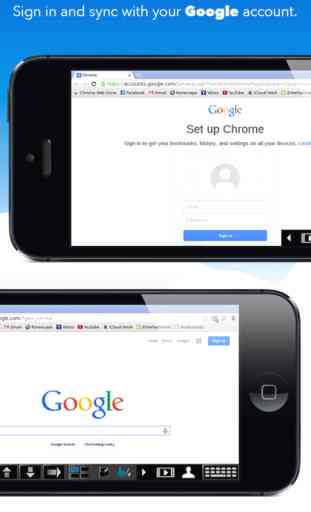 VirtualBrowser pour Chrome™ Navigateur avec Flash Player, Java et Browser-Extensions - version iPhone 4