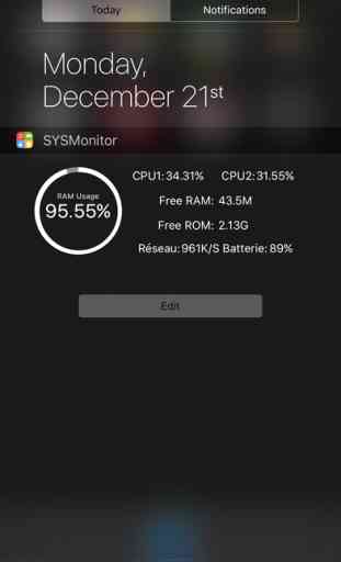 SYSMonitor Widget - Monitor system mobile data aid 1