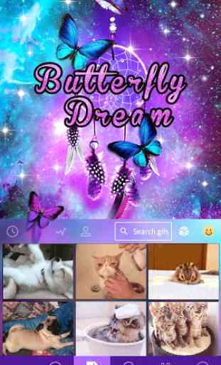 Butterfly Dream Kika Keyboard 4