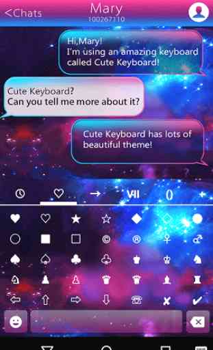 Color Galaxy Emoji Keyboard 3
