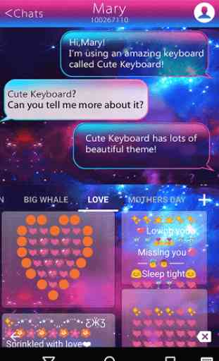 Color Galaxy Emoji Keyboard 4