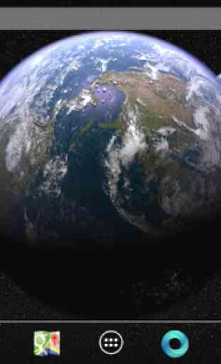 Earth & Moon in HD Gyro 3D 4