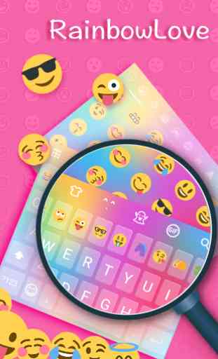 Emoji clavier amour Arc enCiel 2