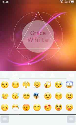 Emoji Keyboard-Gracy White 2