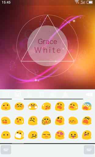 Emoji Keyboard-Gracy White 3