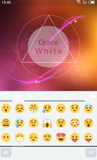 Emoji Keyboard-Gracy White 4