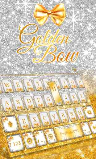 Golden Bow Kika Keyboard Theme 1