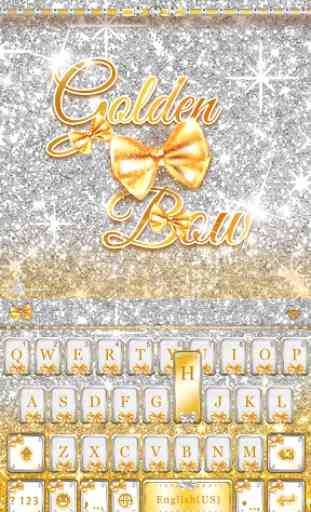 Golden Bow Kika Keyboard Theme 2