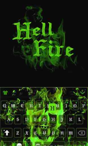Hell Fire Kika Keyboard Theme 1