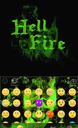 Hell Fire Kika Keyboard Theme 2