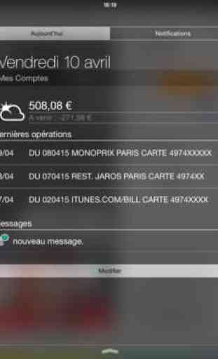 Mes Comptes BNP Paribas pour iPad 4