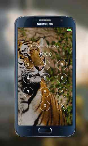 Tiger password Lock Screen 2