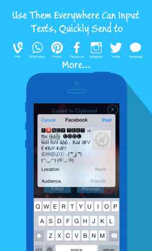 Fancy Texts Keyboard for iOS 8 - Drôle et fantastiques polices pour messages for Clavier 2