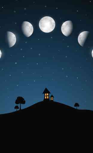 Phases de la lune calendrier et le ciel de la nuit en direct gratuit 1