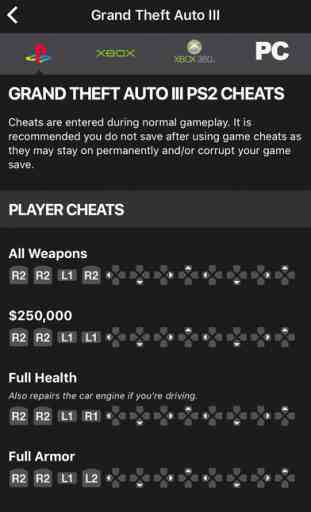 Cheats for GTA 5 - pour Grand Theft Auto games 3