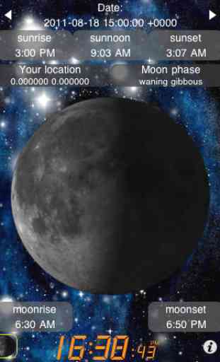 Lune Calendrier(Moon Calendar + Sunrise Sunset) 2