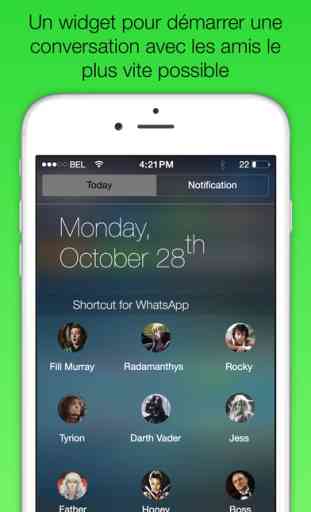 Raccourci pour WhatsApp Plus PRO - Widget pour démarrer rapidement une conversation avec les amis 1
