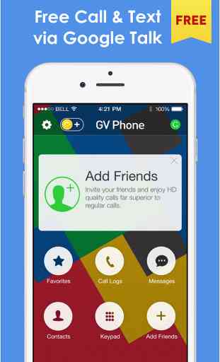 TELEPHONE pour Google Voice & GTalk, Appels Téléphoniques Locaux et Internationaux Gratuits et Messages 1