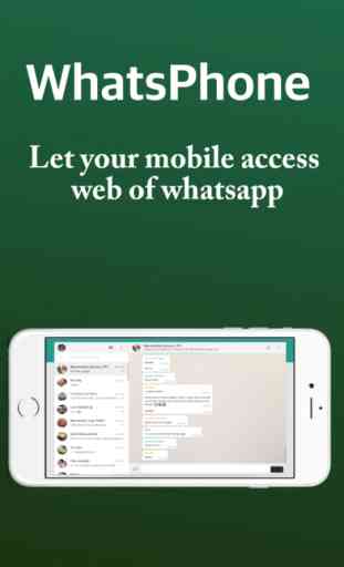 WhatsPhone pour whatsapp- Messenger pour iPhone & iPad - travail pour tous les appareils & Messagerie instantanée 1